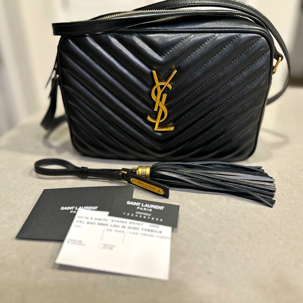 Saint Laurent Lou Quilted Camera Bag